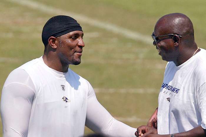 Newsome’s second draft pick, Ray Lewis, will be joining Ozzie and Ogden in Canton when he’s eligible in 2018. (Roberto Borea/AP)